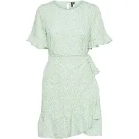Vero Moda Jurk 'Henna' mintgroen / wit
