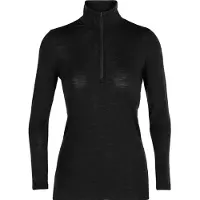 Icebreaker Ondershirt Women 175 Everyday LS Half Zip Black-S