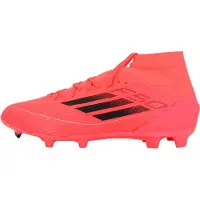 Adidas Heren F50 League Mid Vivid Horizon Pack FG/MG Firm Ground/Multi Ground Voetbalschoenen Turbo Roze/Aurora Zwart/Platinum Metallic Turbo (Pink)/A
