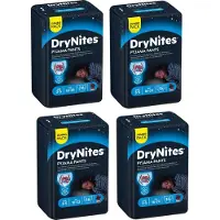 DryNites Huggies luierbroekjes - jongens - 3 tot 4 jaar (12 - 21 kg) - 64 nachtbroekjes - voordeelverpakking