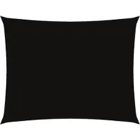 vidaXL Schaduwdoek rechthoekig 6x8 m oxford stof zwart