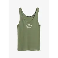 Superdry Top 'Athletic Essentials' groen / wit