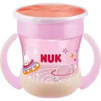 Nuk Mini Magic Cup Night 160ml Roze - Oefenbeker 360°