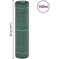 vidaXL Onkruidmembraan Groen 0,5x100 m PP