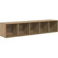 vidaXL TV Kast Set 2 st Artisan Eiken Bewerkt hout