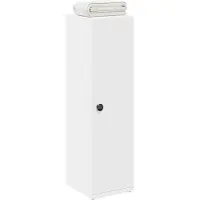 vidaXL Badkamerkast met rolhouder 20,5x22x72 cm wit