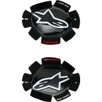 Alpinestars GT Tech, knie schuivers ,Zwart/Wit ,Een maat