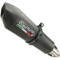 Gpr Exhaust Systems Gp Evo4 Black Titanium Moto Morini X-cape 650 21-23 Ref:mo.6.cat.gpan.blt Titanium Gehomologeerde Conische Demper