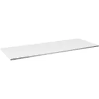 Linie Lado enkel of dubbel wastafelblad witte terrazzo melamine 120 x 46 cm