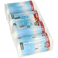 Papstar Transparante Vuilniszakken 35 Liter | 800 Zakken | HDPE | 14 My | 55x69 cm - Transparante Pedaalemmerzakken, Afvalzakken 35 Liter, Hoge Pedaalemmerzak 30-35 Liter