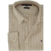 Tommy Hilfiger Linen Bengal Stripe Blouse - Maat xl