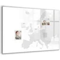 Tulup Whitebord - Kaart van Europa - 100 x 70 cm - Grijs Magnetisch Wandbord - Gratis 5 Sterke Magneten + Whiteboard Marker & Wisser - Scandinavisch Design Bord - Magneetbord Muur - Planning Muur