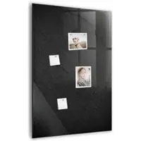Tulup Whitebord - Donkere rots - 70 x 100 cm - Zwart Memobord Glas - Gratis 5 Sterke Magneten + Whiteboard Marker & Wisser - Wanddecoratie Kantoor - Magnetisch Bord Kind - Productiviteit Tools