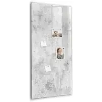 Tulup Whitebord - Betonnen muur - 60 x 120 cm - Grijs Magnetic Board - Gratis 5 Sterke Magneten + Whiteboard Marker & Wisser - Stylish Memo Board - Magnetisch Bord Kind - Organiseer Je Bureau