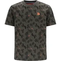TYGO & vito jersey T-shirt olijfgroen Jongens Katoen Ronde hals All over print - maat 122-128