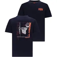TYGO & vito T-shirt met backprint donkerblauw Jongens Katoen Ronde hals - maat 122-128