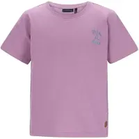 Like Flo Boys T-shirt met backprint lila Paars Jongens Katoen Ronde hals - maat 134/140