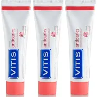 Vitis Anti Cariës Tandpasta 3x75 ml Tandpasta