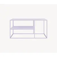 En.casa Salontafel 'Solund', staal, 90 x 60 x 45 cm, paars
