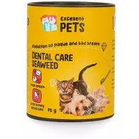 Excellent Pets Dental Care Seaweed - 75 gr - Gezond Gebit Hond/Kat - Tandverzorging - Tandsteen, Tandplak, Frisse Adem - Mondverzorging
