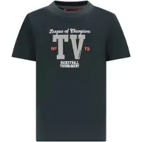 TYGO & vito jersey T-shirt donkergroen Jongens Katoen Ronde hals Printopdruk - maat 146-152