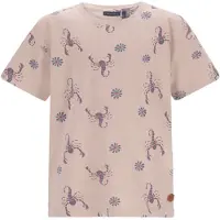 Like Flo Boys T-shirt crème Ecru Jongens Katoen Ronde hals All over print - maat 104