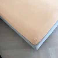 Kayori Kai Topper Hoeslaken Katoen - 180x210-220cm - Nude