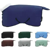 vidaXL Paardendeken, marineblauw, 135 cm, polarfleece