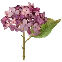 Viana Kunsthortensia's Paars Kunstbloemen Hortensia 34cm 2 stuks