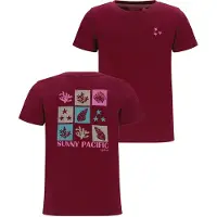 TYGO & vito jersey T-shirt met backprint donkerrood Meisjes Katoen Ronde hals - maat 134-140