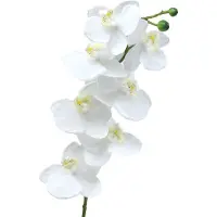 Viana Kunst orchidee kunstbloem wit Ø6,5-8cm 77cm