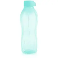 Tupperware Ecofles 1 l Turquoise | Waterfles Drinkfles groen blauw met draaidop