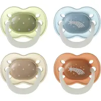 Tommee tippee NightGlow gloeit in het donker fopspeen - 0-6 maanden - 4 stuks - orthodontische speen -100% BPA-vrij - nachtkleuren