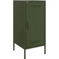 vidaXL Dressoirs 2 st 36x39x79 cm staal olijfgroen