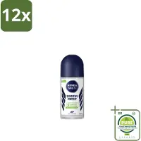 Nivea MEN - Deodorant Roller - Sensitive Protect - 50 ml - Voordeelverpakking - 12 stuks - Gevoelige huid - Anti-transpirant