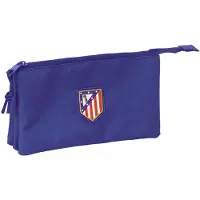 Safta Pennenetui met 3 vakken Atlético Madrid Donkerblauw 22 x 12 x 3 cm