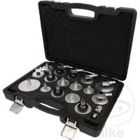 Ks Tools 160.0815 Universele ontluchtingsnippel-adapterset voor remontluchting, 17-delig