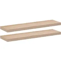 vidaXL Wandschapppen 2 st 90x23,5x4 cm bewerkt hout