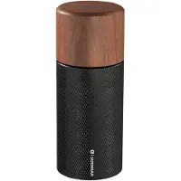 Zassenhaus Pfeffermühle/Gewürzmühle PERFORMER 13 cm, Präzise Mahlwerkseinstellung, Design aus Aluminium & Nussbaum, Ideal für Große Pfefferkörner & Gewürzbeeren