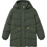 Name it Winterjas 'NKFMemo' goud / donkergroen