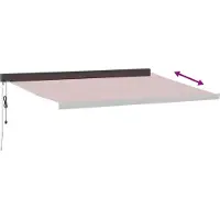 vidaXL Luifel automatisch uittrekbaar 450x300 cm bordeauxrood