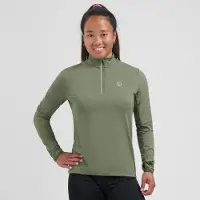 Rogelli Core Hardloopshirt Dames - Lange Mouwen - Groen - XS