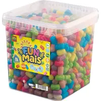 SES Creative Funmais - Knutselen - Vegan & Glutenvrij - Goed Uitwasbaar - Voor Kinderen Vanaf 3 Jaar - Emmer met 800 Stuks