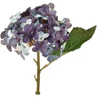 Viana Kunstmatige Hortensia Decoratie Kunstbloem Blauw Paars 34cm 2 stuks