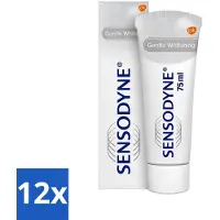 Sensodyne 12 x - Tandpasta - Gentle Whitening - Voor Gevoelige Tanden - 75 ml - Gevoelige Tanden - Tandpasta - Witte Tanden - Tandglazuur - Verkleuringen
