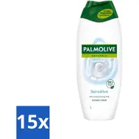 Palmolive 15 x Naturals - Douchegel - Sensitive - Voor Gevoelige Huid - 500 ml - Douchegel - Gevoelige Huid - Melkproteïnen - Zachte Reiniging - Dermatologisch Getest