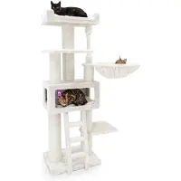Petrebels Parklane 175 Krabpaal XXL - Creme - Extra Dikke Stammen - 58 x 45 x 175 cm
