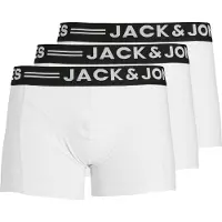 Jack & Jones Boxershorts 'Sense' zwart / wit