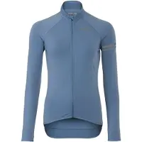 Sporcks Essential - Thermo Fietsshirt Lange Mouwen - Dames - Wielershirt - Winter - Blauw - XXL - 3 Achterzakken - Reflecterend - Fleecekraag