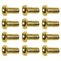 Boston SS-18-G Dome Head Schroefbolletjes - 3,0x5mm, 12 Stuks, Goud